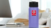 International Overdose Awareness Day On Red Sticker on a Water Bottle (New) example