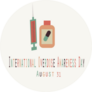 International Overdose Awareness Day Simple Icon Sticker
