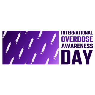 International Overdose Awareness Day Syringe Sticker