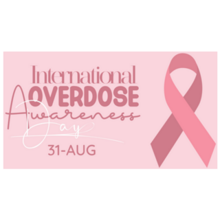 International Overdose Awareness In Pink Sticker