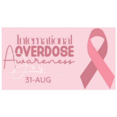 International Overdose Awareness In Pink Sticker