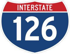 Interstate 126 Sign Sticker
