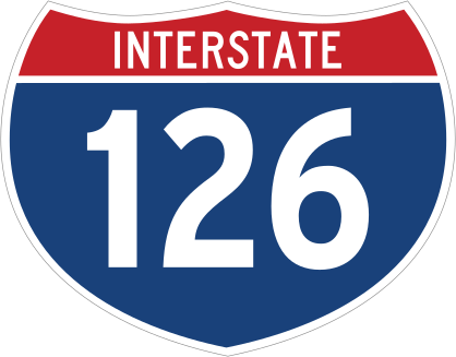 Interstate 126 Sign Sticker