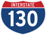 Interstate 130 Sign Sticker