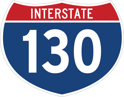 Interstate 130 Sign Sticker