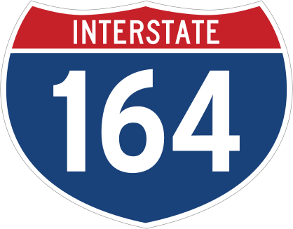 Interstate 164 Sign Sticker