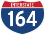 Interstate 164 Sign Sticker
