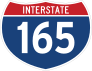 Interstate 165 Sign Sticker