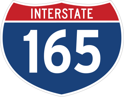 Interstate 165 Sign Sticker
