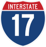 Interstate 17 Sign Sticker