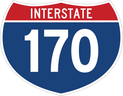 Interstate 170 Sign Sticker