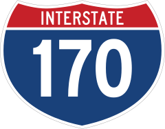 Interstate 170 Sign Sticker