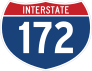 Interstate 172 Sign Sticker