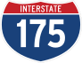 Interstate 175 Sign Sticker