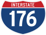 Interstate 176 Sign Sticker
