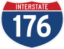 Interstate 176 Sign Sticker