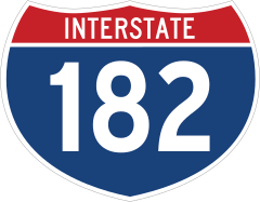 Interstate 182 Sign Sticker