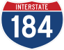 Interstate 184 Sign Sticker