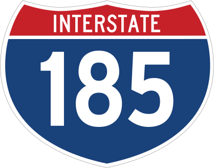 Interstate 185 Sign Sticker