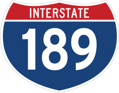 Interstate 189 Sign Sticker