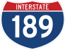 Interstate 189 Sign Sticker