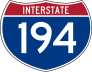 Interstate 194 Sign Sticker