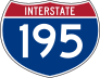 Interstate 195 Sign Sticker