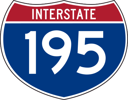Interstate 195 Sign Sticker
