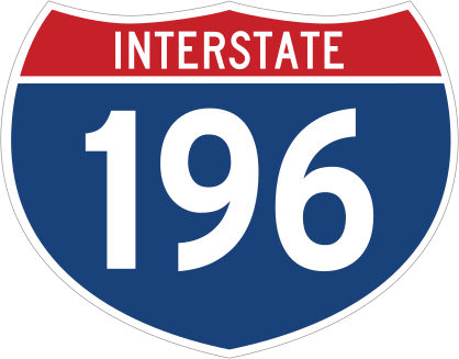 Interstate 196 Sign Sticker