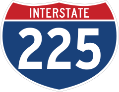 Interstate 225 Sign Sticker