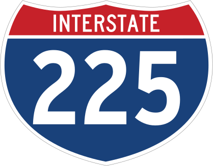 Interstate 225 Sign Sticker