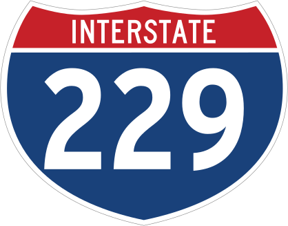 Interstate 229 Sign Sticker