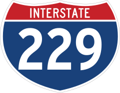 Interstate 229 Sign Sticker
