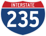 Interstate 235 Sign Sticker