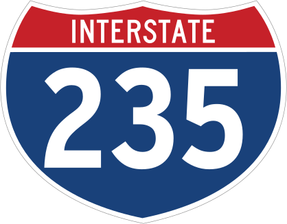 Interstate 235 Sign Sticker