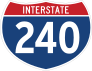 Interstate 240 Sign Sticker