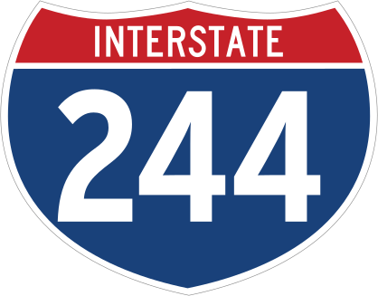 Interstate 244 Sign Sticker