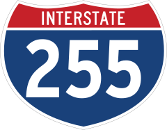 Interstate 255 Sign Sticker