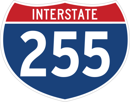 Interstate 255 Sign Sticker