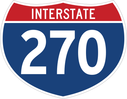 Interstate 270 Sign Sticker