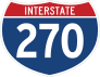 Interstate 270 Sign Sticker