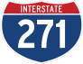 Interstate 271 Sign Sticker