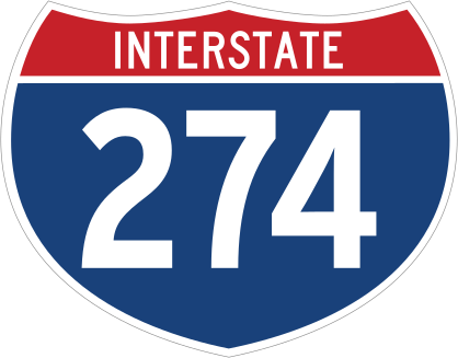 Interstate 274 Sign Sticker