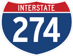 Interstate 274 Sign Sticker