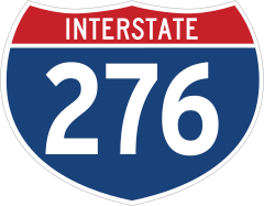 Interstate 276 Sign Sticker