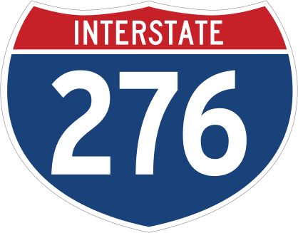Interstate 276 Sign Sticker