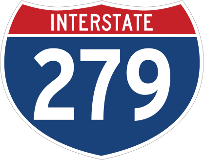 Interstate 279 Sign Sticker