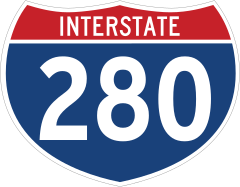 Interstate 280 Sign Sticker