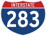 Interstate 283 Sign Sticker