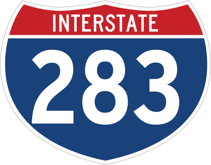Interstate 283 Sign Sticker